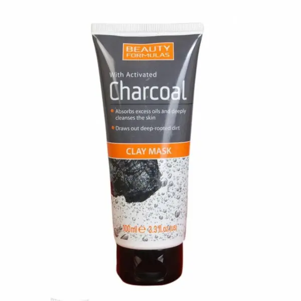 Beauty Formulas Clay Mask With Activated Charcoal 100ml