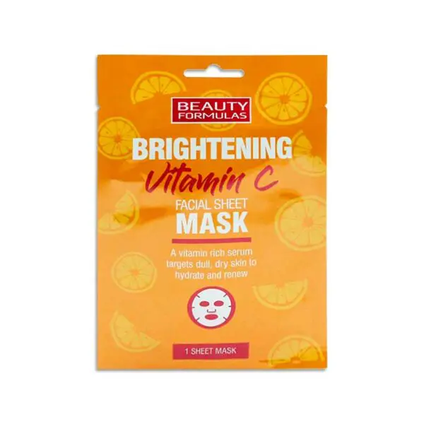 Beauty Formulas Brightening Vitamic C facial sheet Mask