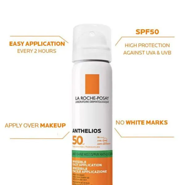 Benifits of La Roche-Posay Anthelios SPF 50 Anti-Shine Mist