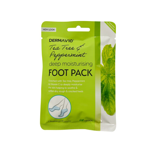 DermaV10 Tea Tree& Peppermint Foot Pack - SuperCosmetics