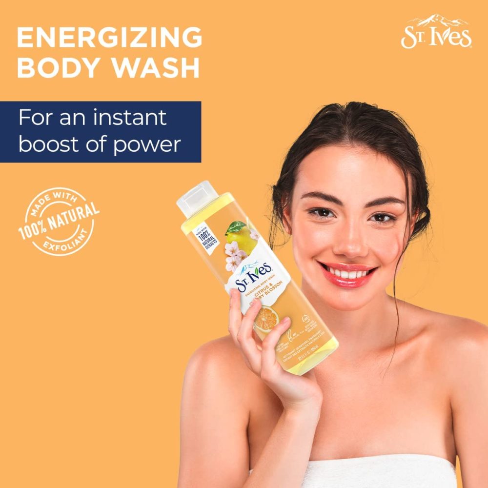 St Ives Energizing Body Wash Citrus And Cherry Blossom