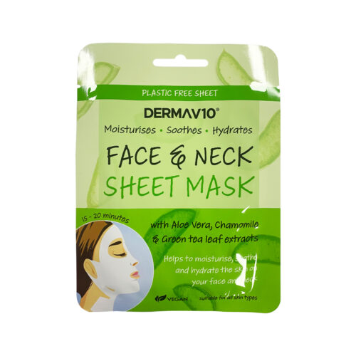 Dermav10 Face &Amp; Neck Sheet Mask